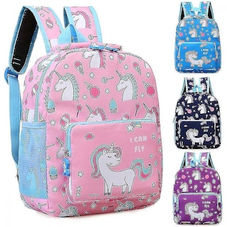 Foto 1 | Foto 1 | Mochila Huoguo Unicornio Rosa Para Niñas De Nylon 25x10x30cm - Venta Internacional.