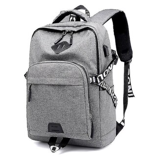 Foto 2 | Foto 2 | Mochila Arinochka Para Ordenador Portátil Con Carga Usb Para Hombre, Color Gris Claro - Venta Internacional.