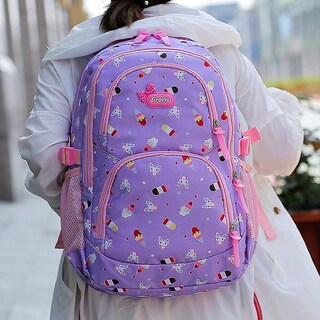 Foto 1 | Foto 1 | Mochila Escolar Sanlin Beans De Nailon Impermeable Para Niñas, De Grado 3 A 4, 5 - Venta Internacional.