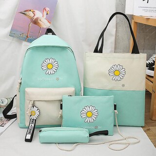 Foto 3 | Foto 3 | Mochila Huoguo, Mochila Para Libros, Estudiantes Universitarios, 20 Litros, Con Juego De 4 Piezas - Venta Internacional.