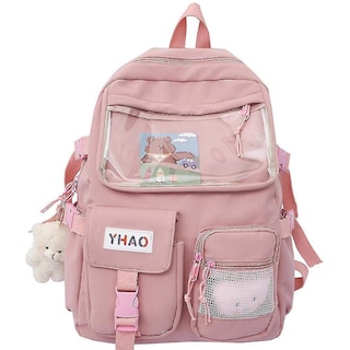 Foto 1 | Foto 1 | Mochila Huoguo Cartoon Transparente Impermeable Para Adolescentes - Venta Internacional.