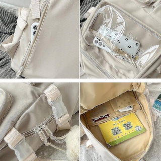 Foto 3 | Foto 3 | Mochila Huoguo Cartoon Transparente Impermeable Para Adolescentes - Venta Internacional.