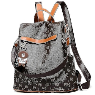 Foto 1 | Foto 1 | Mochila Huoguo Mochila Escolar De Viaje De Piel Suave De Color Caqui, 0,6 Kg - Venta Internacional.