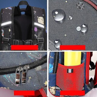 Foto 4 | Foto 4 | Mochila Huoguo Negra De Dibujos Animados Divertida, Linda Y Transpirable Para Niños - Venta Internacional.
