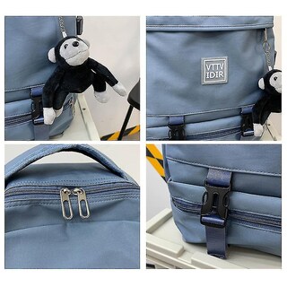 Foto 4 | Foto 4 | Mochila Huoguo, Moderna, Casual, Para Estudiantes, Con Alfiler - Venta Internacional.