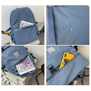 Foto 5 | Foto 5 | Mochila Huoguo, Moderna, Casual, Para Estudiantes, Con Alfiler - Venta Internacional.