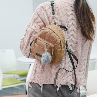 Foto 3 | Foto 3 | Mochila Escolar Huoguo De Pana Con Forma De Bola De Pelo Para Niñas - Venta Internacional.