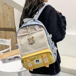 Foto 2 | Foto 2 | Mochila Huoguo Para Niñas De Secundaria, Nailon, Rosa - Venta Internacional.
