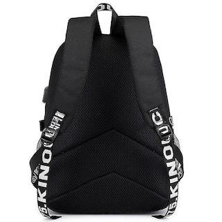 Foto 4 | Foto 4 | Mochila Huoguo Billie Eilish Pattern De Nailon Recargable Por Usb - Venta Internacional.