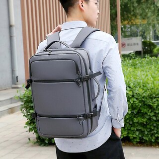 Foto 4 | Foto 4 | Mochila Huoguo Negra Impermeable para Hombre-Venta Internacional