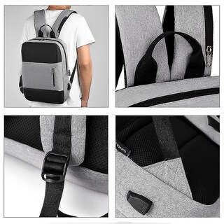 Foto 2 | Foto 2 | Mochila Huoguo Negra Multifuncional para Hombre-Venta Internacional