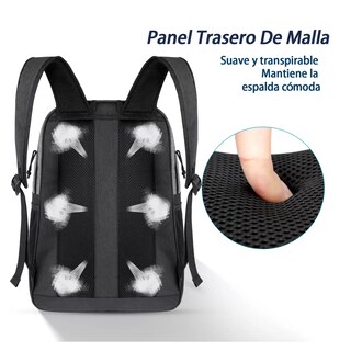 Foto 3 | Foto 3 | Mochila Deportiva con Compartimentos para Zapatos Eo Safe Imports Esi-16550 Gris