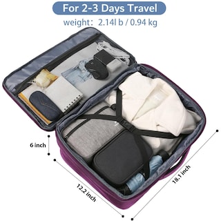 Foto 4 | Foto 4 | Mochila Matein Carry On 27 L Para Mujer Flight Approved, Color Morado - Venta Internacional.