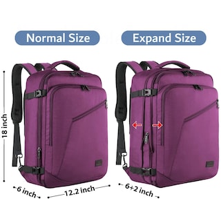 Foto 5 | Foto 5 | Mochila Matein Carry On 27 L Para Mujer Flight Approved, Color Morado - Venta Internacional.