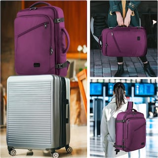 Foto 7 | Foto 7 | Mochila Matein Carry On 27 L Para Mujer Flight Approved, Color Morado - Venta Internacional.