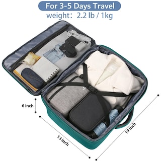 Foto 4 | Foto 4 | Mochila De Viaje Matein Para Objetos Personales, Tamaño 35 L, Color Azul Pavo Real - Venta Internacional.