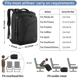 Foto 2 | Foto 2 | Mochila De Viaje Matein Para Hombre, 27 L, Ligera E Impermeable, Negra - Venta Internacional.