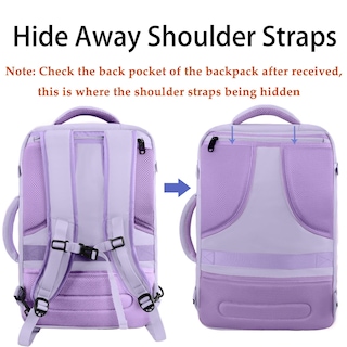 Foto 6 | Foto 6 | Mochila De Viaje Matein Carry On 40l Para Mujer Violeta Claro - Venta Internacional.