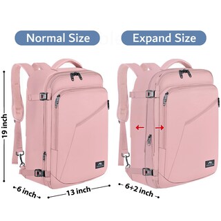 Foto 5 | Foto 5 | Mochila De Viaje Matein Pink Para Mujer De 35 L Con Capacidad Ampliable - Venta Internacional.
