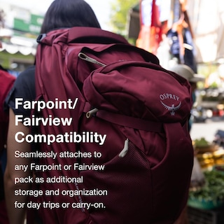 Foto 6 | Foto 6 | Mochila de Viaje Osprey Farpoint Fairview Unisex con Circonita Roja - Venta Internacional