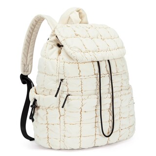 Foto 6 | Foto 6 | Mochila Cluci Puffy Acolchada Para Mujer Ligera De Color Beige - Venta Internacional.