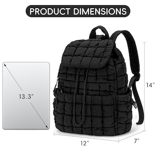 Foto 4 | Foto 4 | Mochila Cluci Puffy Acolchada Para Mujer Ligera 19l Negra - Venta Internacional.