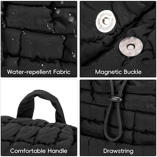 Foto 5 | Foto 5 | Mochila Cluci Puffy Acolchada Para Mujer Ligera 19l Negra - Venta Internacional.