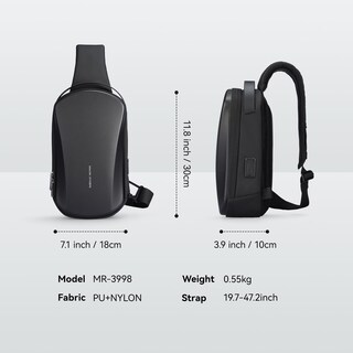 Foto 6 | Foto 6 | Bandolera Marketron Negra-Venta Internacional