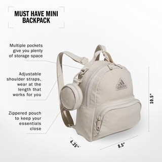 Foto 2 | Foto 2 | Mochila Adidas Must Have Mini Wonder Alúmina Gris/putty Beige - Venta Internacional.