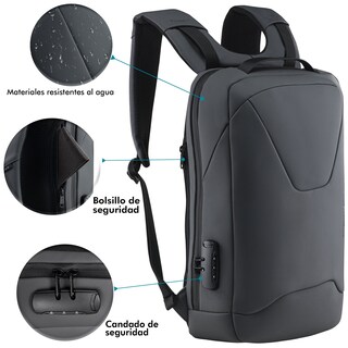 Foto 1 | Foto 1 | Mochila Ejecutiva Slim Elegante Negra