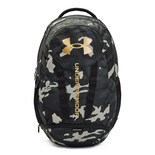 Mochila Under Armour Hustle 5.0 Unisex Para Adultos, Color Negro Y Dorado - Venta Internacional.
