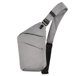 Foto 1 | Foto 1 | Bolso Bandolera Osoce 1.0s Gris Claro Antirrobo Para Mujeres Y Hombres - Venta Internacional.