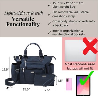 Foto 4 | Foto 4 | Mochila Baggallini 3 En 1 Convertible Con Rfid French Navy - Venta Internacional.