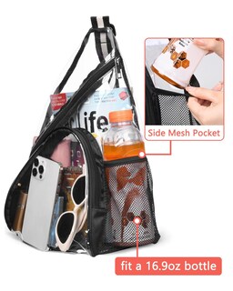 Foto 4 | Foto 4 | Bolso Bandolera Hulisen, De Pvc Transparente, Aprobado Para Estadios - Venta Internacional.