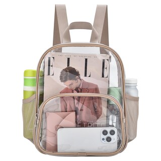 Foto 1 | Foto 1 | Mochila Transparente Busiuw Para Eventos En Estadios, 30 X 30 X 15 Cm, Color Caqui - Venta Internacional.