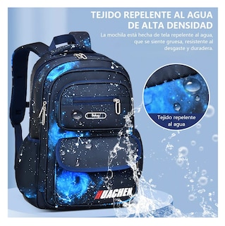 Foto 3 | Foto 3 | Mochila Escolar Genérica 35l, Belug Color Azul