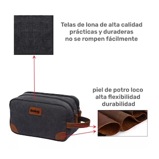 Foto 4 | Foto 4 | Bolso Crossbody Belug Bolsa Bandolera Para Hombre Y Mujer De Lona Negro