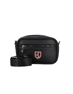 Foto 1 | Foto 1 | Bandolera Crossbody Boroni Negro Rojo Con Correa Ajustable