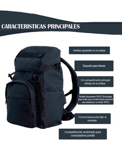 Foto 2 | Foto 2 | Mochila Downtown Discovery Con Cubierta Color Negro