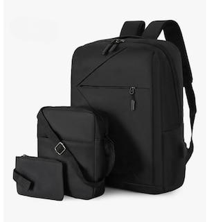 Foto 1 | Foto 1 | Mochila Xtellar Antirrobo Carga Usb Escolar Portátil Casual 3 Piezas Color Negro Diseño De La Tela Tela Oxford