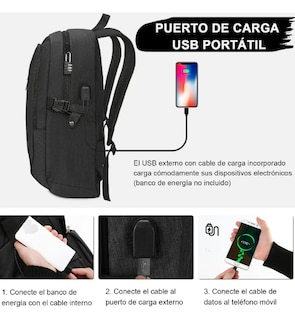 Foto 4 | Foto 4 | Mochila Xtellar Para Laptop Hombre Mochila De Viaje Color Negro