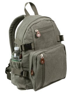 Foto 1 | Foto 1 | Mochila Rothco Olive Drab Vintage De Lona Compacta De 15 X 13,5 X 7 Cm - Venta Internacional.