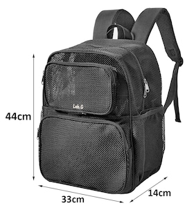 Foto 2 | Foto 2 | Mochila De Viaje De Malla Resistente Negro