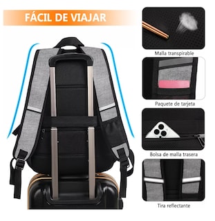 Foto 4 | Foto 4 | Mochila Belug De Almuerzo Antirrobo Impermeable A Portátil 15,6i Color Gris