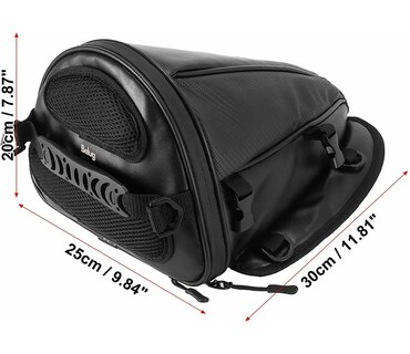 Foto 2 | Foto 2 | Mochila Belug Motocicleta Impermeable Maleta Trasera De Moto Negro