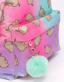 Foto 6 | Foto 6 | Mochila Rosa Pusheen Con Llavero Con Pompones, 40,5 X 32 X 18 Cm - Venta Internacional.