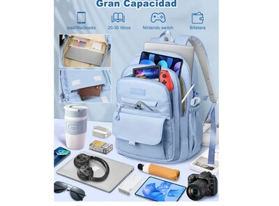Foto 4 | Foto 4 | Mochila Xtellar Para Viaje Y Escuela, Segura Para Laptop De 16 Pulgadas, Color Azul, 40l - Perfecta Para Hombres Modernos