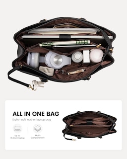Foto 3 | Foto 3 | Bolsa Para Portátil Lovevook Para Mujer De 15.6 Pulgadas, Piel Vintage - Venta Internacional.