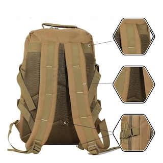 Foto 5 | Foto 5 | Mochila Táctica Militar Portátil Escolar Mutiluso Moda Lab.g Marrón