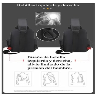 Foto 4 | Foto 4 | Bolso De Hombro Impermeable De Gran Capacidad Belug.  Negro